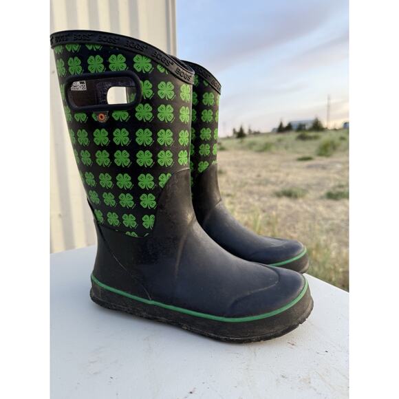 BOGS Unisex Kids' 4 Farm Boot Black Multi - 72763-009 Color BLK MULTI - Picture 1 of 6